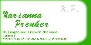 marianna prenker business card